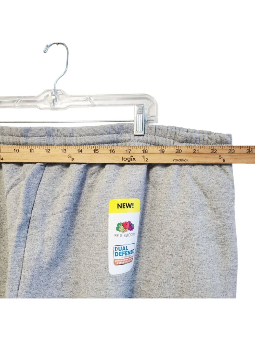 Fruit Of The Loom Unisex Gray Dual Defense Sweatpants Size 4XL Elastic Waistband - Picture 6 of 7